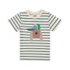 Gestreepte t-shirt hond - T-shirt jersey striped dog 